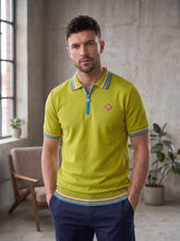 Lime Green Regular Fit Polo T-Shirt