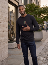 Men's Black "Getting Personal" Graphic Sweatshirt